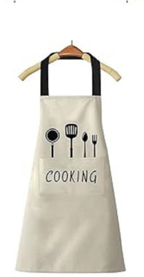 PAVITYAKSH PVC Home Use Apron - Free Size(White, Single Piece)