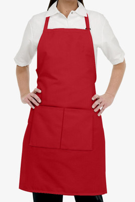 TENNYCER PVC Home Use Apron - Free Size(Red, Single Piece)