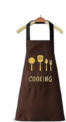 PAVITYAKSH PVC Home Use Apron - Free Size(Brown, Single Piece)