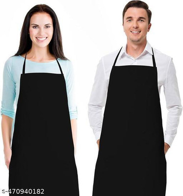 Qmato Polyester Grooming Apron - Free Size(Black, Pack of 2)