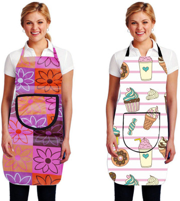 brothers trendz Cotton Grooming Apron - Free Size(Multicolor, Pack of 2)