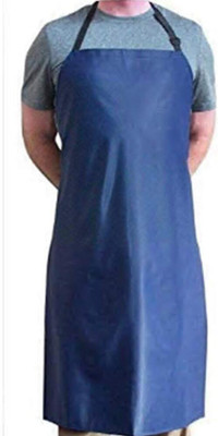 Linefaily PVC Home Use Apron - Free Size(Blue, Single Piece)