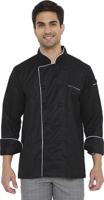 Associated Uniforms Blended Chef's Apron - XL(Black, Single Piece)
