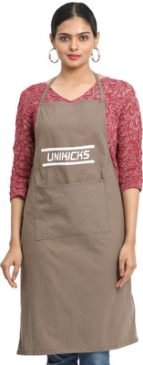 UNIKICKS Cotton Home Use Apron - Free Size(Brown, Single Piece)