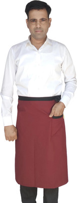 SWITCHON Polyester Apron - Free Size(Maroon, Single Piece)