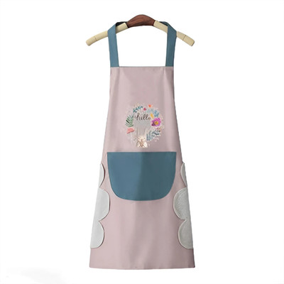 DecorTwist Polyester Home Use Apron - Free Size(Pink, Single Piece)
