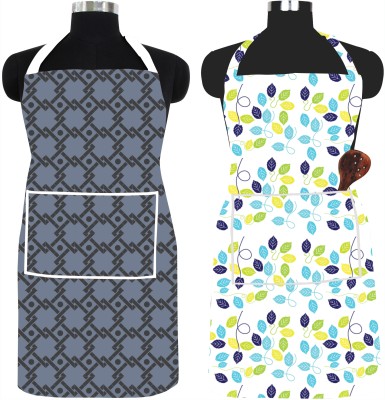 Ascension PVC Chef's Apron - Free Size(Grey, Light Blue, Green, Pack of 2)