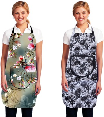 brothers trendz Polyester Home Use Apron - Free Size(Multicolor, Pack of 2)