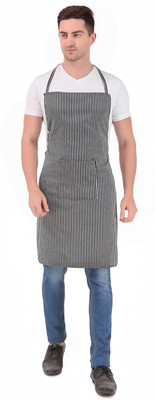 Kodenipr Club Blended Chef's Apron - Free Size(Grey, Single Piece)