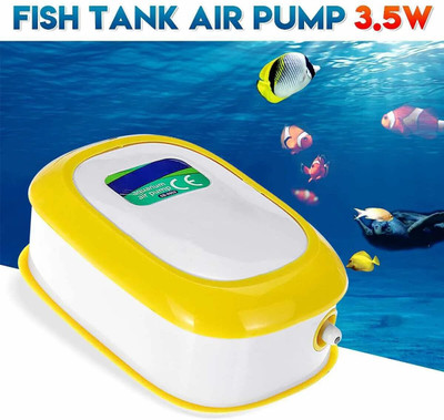 kickAt Single Outlet Aquarium Oxygen Air Pump for Air Bubble and Oxygen of Fish Tank Power Aquarium Filter(Mechanical Filtration for Salt Water and Fresh Water)