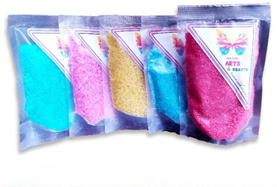 MASHKI Aquarium Sand and Home Decoration Sand Unplanted Substrate(Multicolor, 0.2 kg)