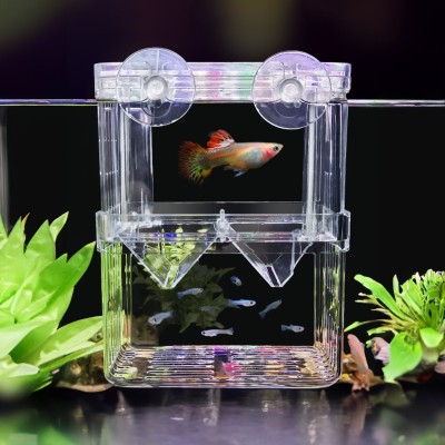 Animaux Aquarium Fish Multi Function Isolation Breeding Box (8.5-7.5-11.5) Rectangle Aquarium Tank(1 L)