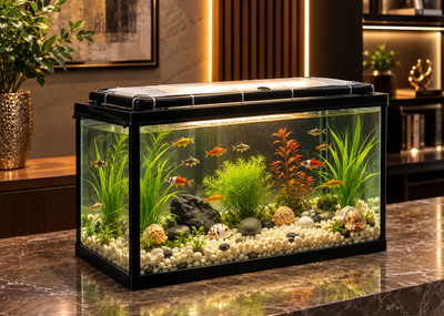 HORMONE AQ12X6X6HLTP02 Rectangle Aquarium Tank(7 L)