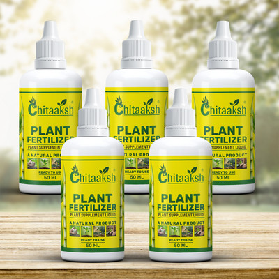 VJS Plant Food Liquid – 5 Ready-to-Use Bottles for Garden & Indoor Plants Aquatic Plant Fertilizer(50 ml)