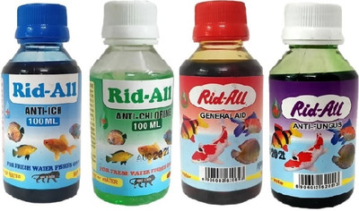 OCEANAQUARIUMS Rid-ALL 100ML Pack Of 4 Aquatic Plant Fertilizer(400 ml)