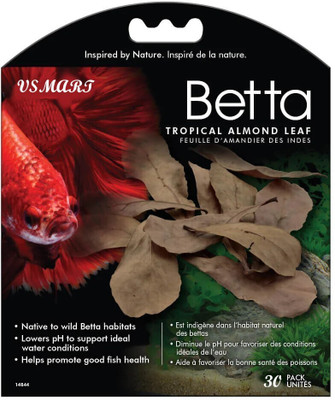 VS Mart Almond Leaves Aquarium Fish Food Natural Dried Leaves Aquatic Plant Fertilizer Aquatic Plant Fertilizer(20 Pieces)