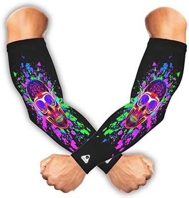 SUBHUSHA Polyester, Nylon Arm Sleeve For Men & Women(Free, Multicolor)
