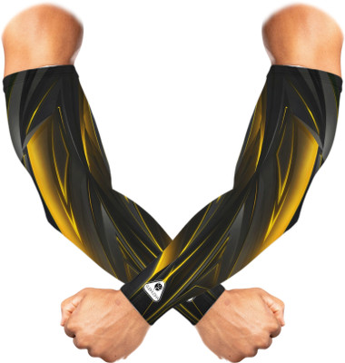 SUBHUSHA Polyester, Nylon Arm Sleeve For Men & Women(Free, Yellow)