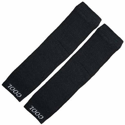 dopin Cotton Arm Sleeve For Men & Women(Free, Black)
