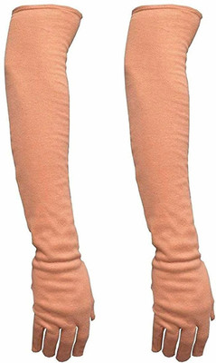Sneha Sales Cotton Arm Sleeve For Men & Women(Free, Beige)