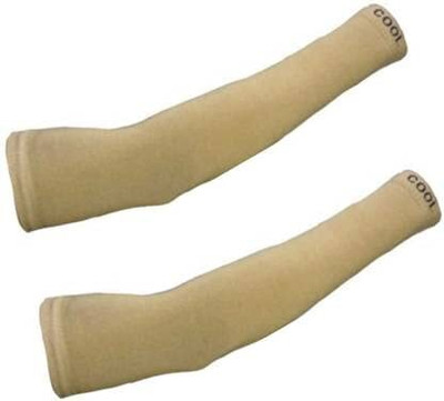 GEJUFF Cotton Arm Sleeve For Men(Free, Beige)