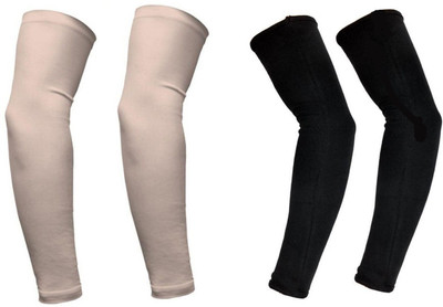 MSR STORE Cotton Arm Sleeve For Men & Women(Free, Black)