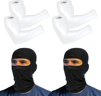 Kingsway Cotton, Nylon Arm Sleeve For Men & Women(Free, White, Black)