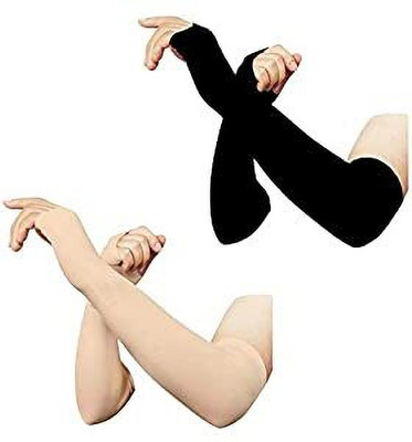 Vikans Fashion Polyester Arm Sleeve For Men & Women(Free, Multicolor)