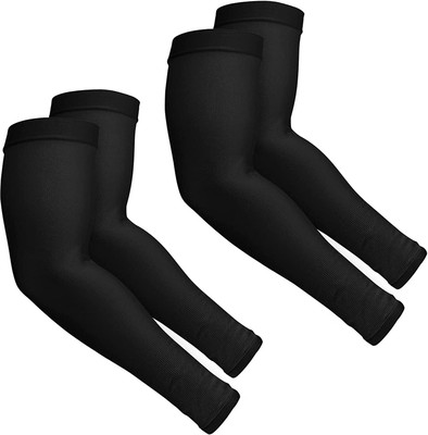 PAROPKAR Cotton Arm Sleeve For Men & Women(Free, Black)