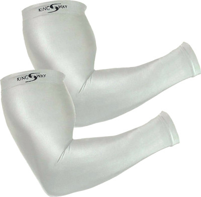 Kingsway Cotton, Nylon Arm Sleeve For Men & Women(Free, Grey)