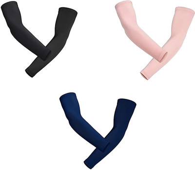 Bizarro.in Nylon, Polyester Arm Sleeve For Men & Women With Tattoo(Free, Black, Navy Blue, Pink)