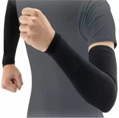 ERHIndia Nylon Arm Sleeve For Men & Women(Free, Black)