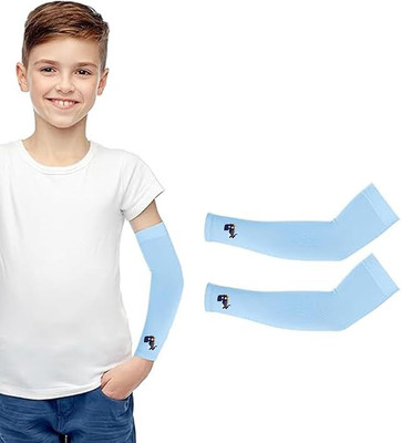 INFISPACE Cotton Arm Sleeve For Boys & Girls(Free, Blue)