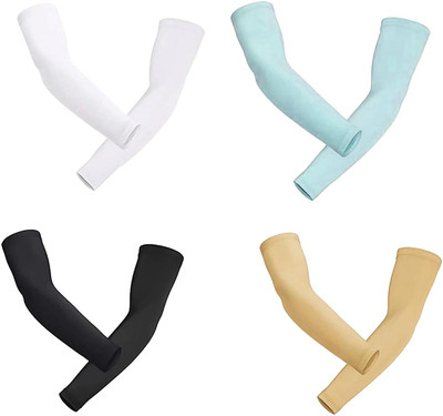 Bizarro.in Nylon, Polyester Arm Sleeve For Men & Women With Tattoo(Free, White, Blue, Black, Beige)