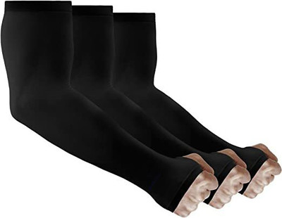 RBGIIT Nylon Arm Sleeve For Boys & Girls(Free, Black)