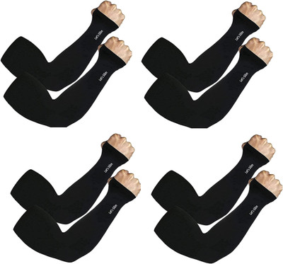 Losto Collections Cotton Arm Sleeve For Men & Women(Free, Black)