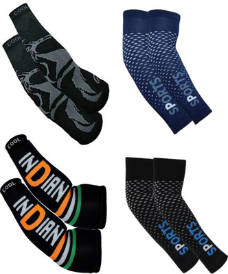 Benicia Nylon Arm Sleeve For Men & Women With Tattoo(Free, Multicolor)