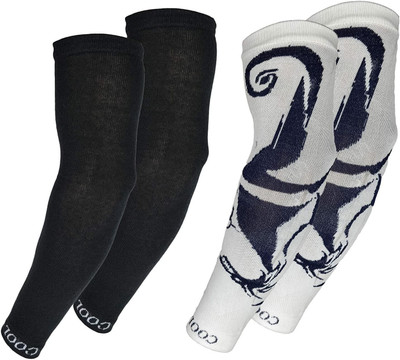 Cozyway Cotton Arm Sleeve For Men With Tattoo(Free, Black, White)