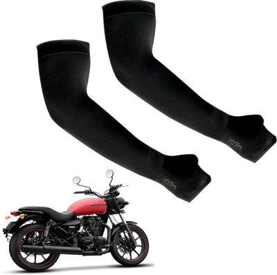 Avomaa Cotton Arm Sleeve For Men & Women(Free, Black)