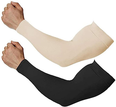 AMAXY Polyester, Cotton, Nylon Arm Sleeve For Men & Women(Free, Multicolor)