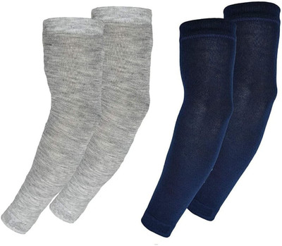 HOSVIN Cotton Arm Sleeve For Men & Women(Free, Blue, Grey)