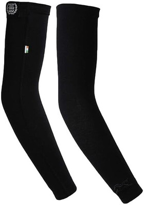 Ladu Creation Cotton Arm Sleeve For Men & Women(Free, Black)