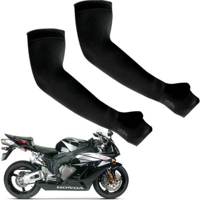 SHIVI Cotton Arm Sleeve For Boys & Girls(Free, Black)