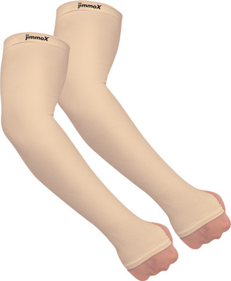 Jimmox Nylon Arm Sleeve For Men & Women(Free, Gold)