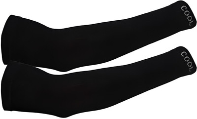 Cavil Cotton Arm Sleeve For Men & Women(Free, Black)