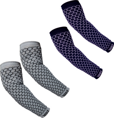 Benicia Nylon Arm Sleeve For Men & Women With Tattoo(Free, Multicolor)