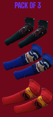 ASLS Cotton Arm Sleeve For Boys & Girls With Tattoo(Free, Red, Green, Blue)