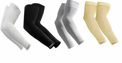 SEMAGO FASHION Cotton Arm Sleeve For Men & Women(Free, White, Black, Grey, Beige)