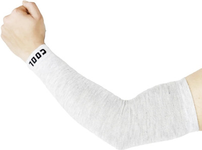 Creeknest Cotton Arm Sleeve For Men & Women(Free, White)