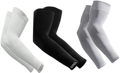 SEMAGO FASHION Cotton Arm Sleeve For Men & Women(Free, White, Black, Grey)